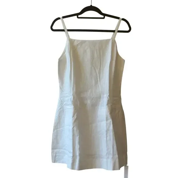 Reformation Phillipa Linen Mini Dress White NWT Size 8 - www.disolcolor.com Reformation Phillipa Linen Mini Dress White NWT Size 8 - www.disolcolor.com